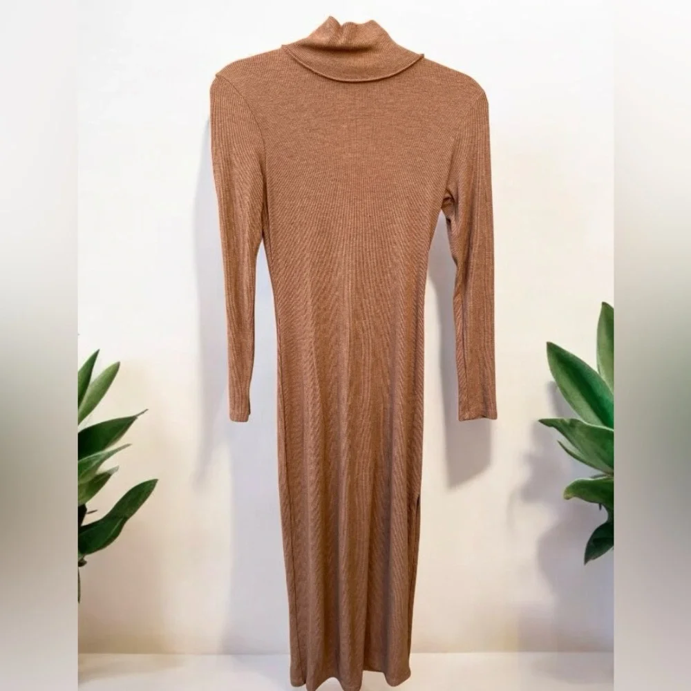 LNA (Revolve) Ribbed Tureneck Dress small